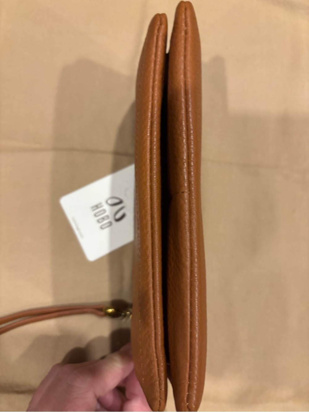 NWT Hobo Lumen Continental Wallet Warm Honey 100% Genuine Leather - Picture 9 of 10